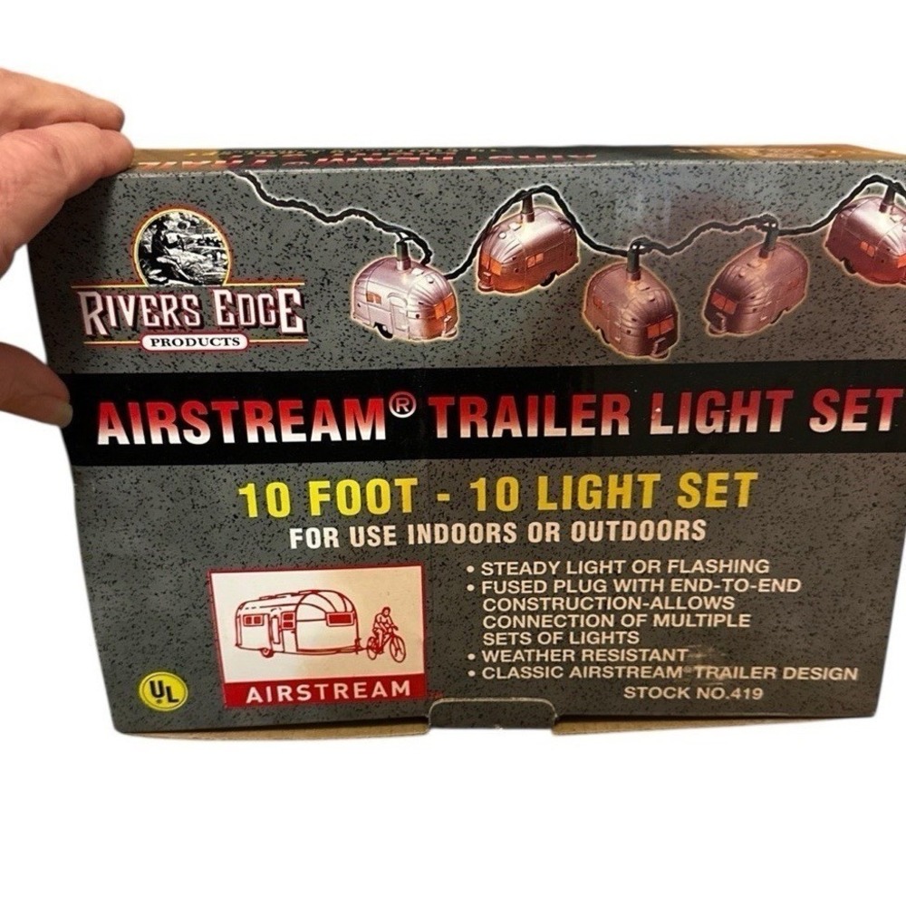 Rivers Edge Airstream Trailer Light Covers 10pc Silver Vintage Camper Decor New